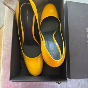 Bottega Veneta patent leather Yellow Women's Shoes